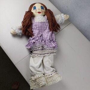 Applause Vintage Style Rag Doll Plush One Size Purple